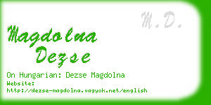 magdolna dezse business card